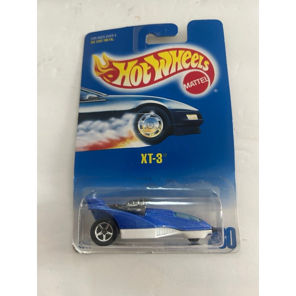 Hot Wheels XT-3 #230 Blue Card Blue White Diecast MOC